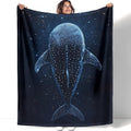 YISUMEI Whale Shark Space Stars Blanket Ocean and Starry Sky Lover Gifts for Adults & Kids – Ultra Soft Plush Throw Blanket for Bed, Couch, Camping - 60"x80"