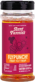 Aunt Fannie's FlyPunch Fruit Fly Trap - Safe Plant-Based Indoor Solution | Lasts Up to 30 Days