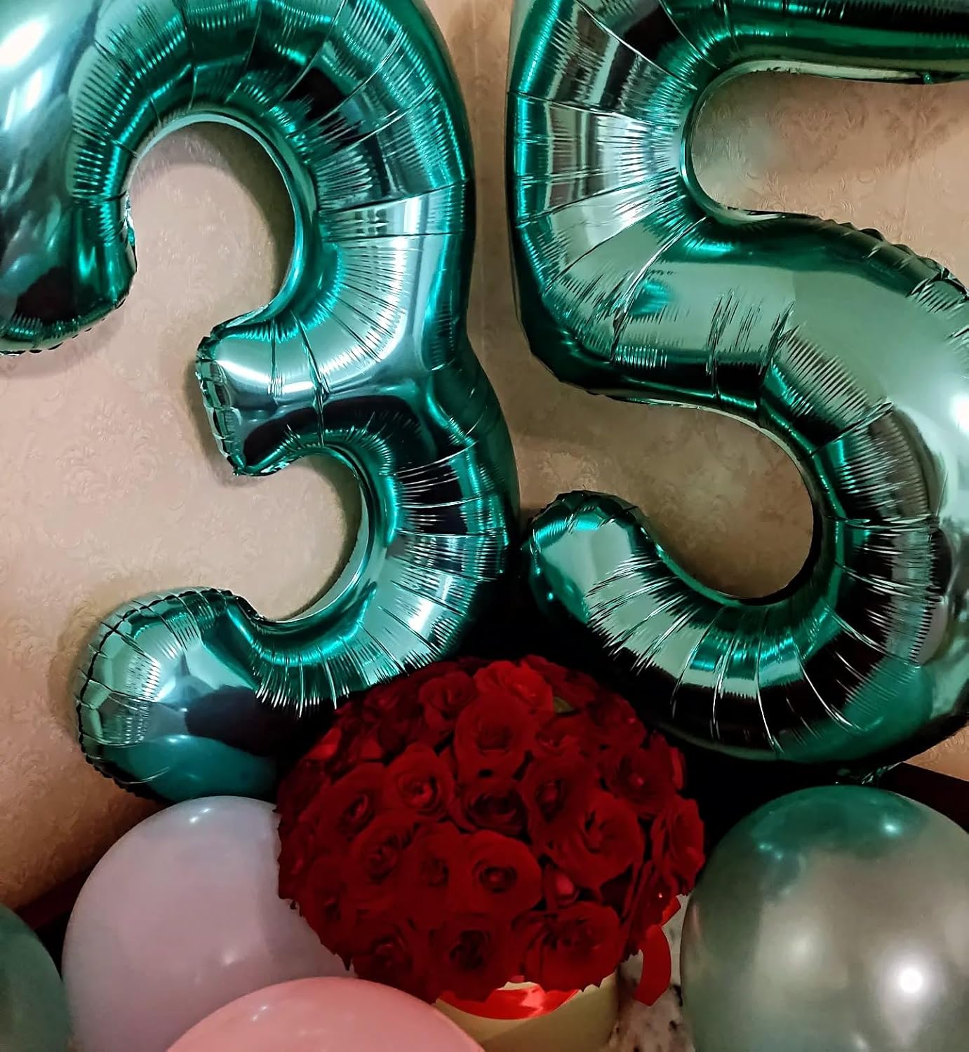 Teal Blue Number 8 Balloon - 40 Inch Birthday Decoration for Girls | Perfect 8th Birthday Party Supplies