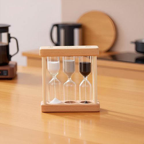 Wooden 1/3/5 Minute Sand Glass Hourglass Timer Clock Home Decor Kitchen Tools Gift for Childern Simple Style Timers