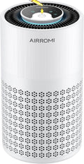 AIRROMI Air Purifier - 3-in-1 HEPA Filter for Bedrooms | Covers Up to 990 Ft² - Quiet 360° Air Cleaner in White