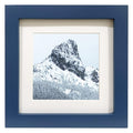LEKAIYA 6x6 Blue Picture Frames, Square Solid Wood Photo Frame for Tabletop or Wall Mounting