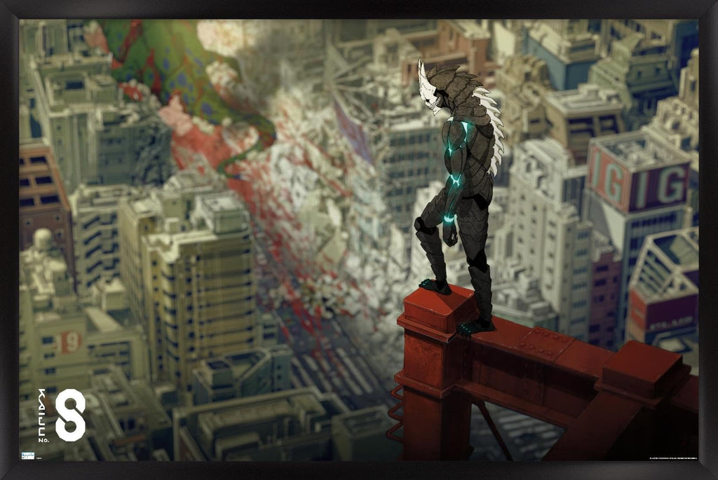Kaiju No. 8 - Kaiju Hyakkei Visual 4 Wall Poster, 34L" x 22.4W", Black Framed Version