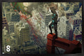 Kaiju No. 8 - Kaiju Hyakkei Visual 4 Wall Poster, 34L" x 22.4W", Black Framed Version