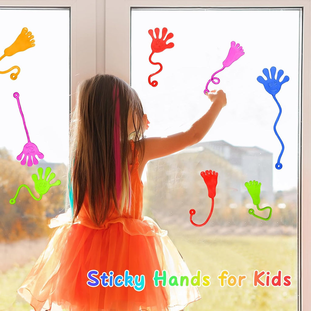 PICcircuit Sticky Hands - 30 PCS Stretchy Party Favors for Kids | Fun Goodie Bag Stuffers & Classroom Prizes