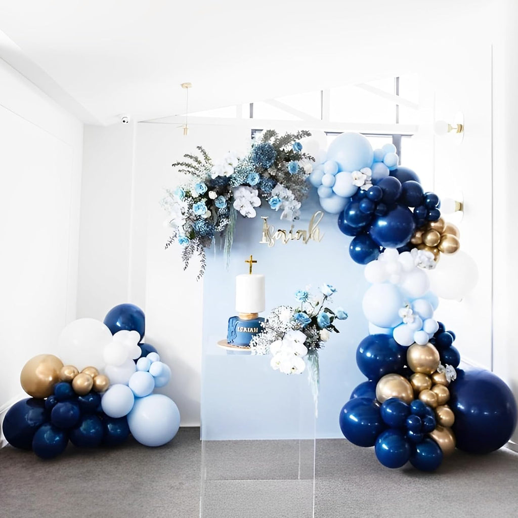 Voircoloria Navy Blue Balloons - 12-Inch Dark Blue Latex Party Balloons | 66-Pack for Celebrations