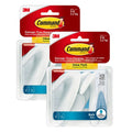 Command Bath Large Towel Hook Value Pack, Total 6 Large Wall Hooks with 6 Water Resistant Strips, 2-Pack of 3 Hooks, Organize Damage-Free