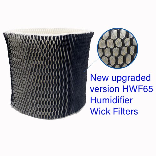 HOMFILBIT 4 Pack HWF65 Humidifier Wick Filters Replacement HWF65 Compatible with Holmes HWF65, HWF65PDQ-U, # HWF65CS Filter C (Black Upgrade)