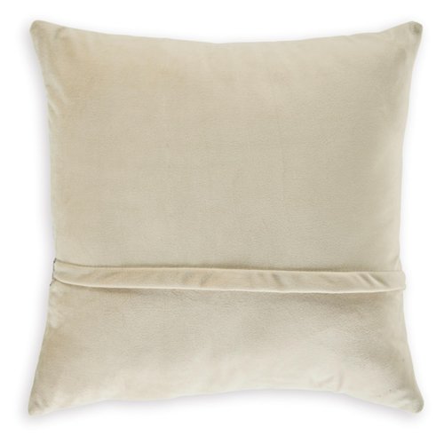 Signature Design by Ashley Roseridge Traditional 20x20 Inches Medallion Chenille Throw Pillow with Zipper Closure, Dark Brown & Beige