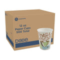 Dixie PerfecTouch 12 oz Paper Coffee Cups - Coffee Haze Design | 500 Count for Easy Serving