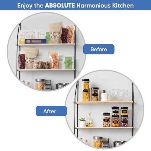 Chef's Path Airtight Food Storage Containers Set for Home Organization - 7 Piece Largest Flip Lock Set w/more Capacity - BPA Free Plastic Dry Food Storage Containers with Lids
