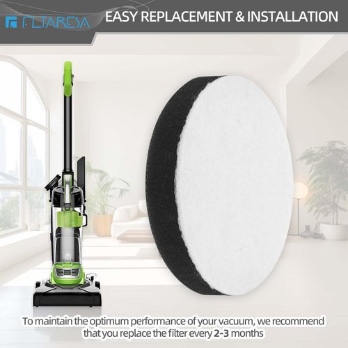 E0106 Air Speed Vacuum Filter for Eureka NEU100 NEU10AE4 NEU102 NEU10AE5 NEU10AE2 Compact Bagless Upright Vacuum Cleaner - 8 Pack Air Speed Foam Replacement Filters