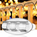 Skiennix Heavy-Duty Outdoor String Light Hooks - 30 Waterproof Adhesive Clips for Easy Hanging