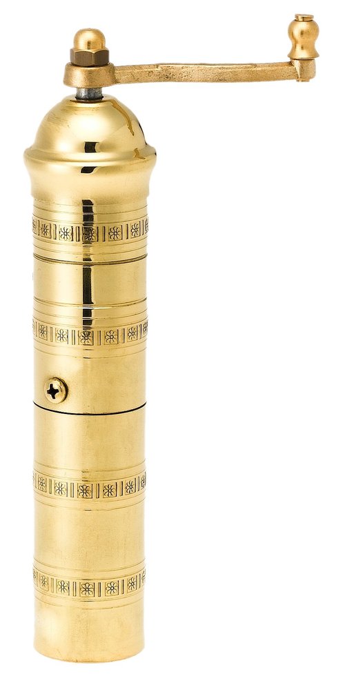 Pepper Mill Imports Traditional Coffee/Spice Mill, Brass, 7.5"
