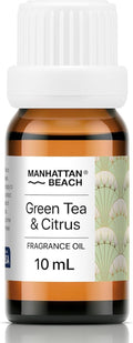Manhattan Beach Fragrance Oil - Green Tea & Citrus Hotel Diffuser Oil | 10 mL Glass Bottle for Ultrasonic & Waterless Diffusers