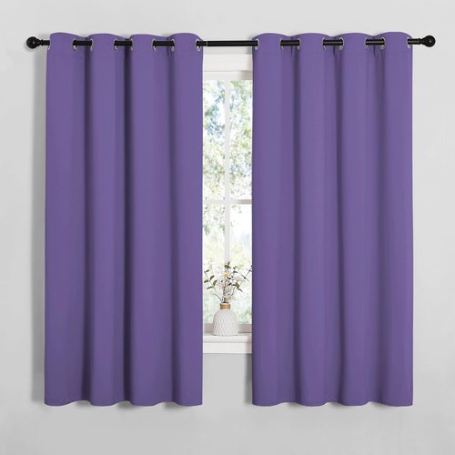 NICETOWN Blackout Curtain Panels - Thermal Insulated Grommet Drapes, Lilac Purple, 55x68 Inches (1 Pair)