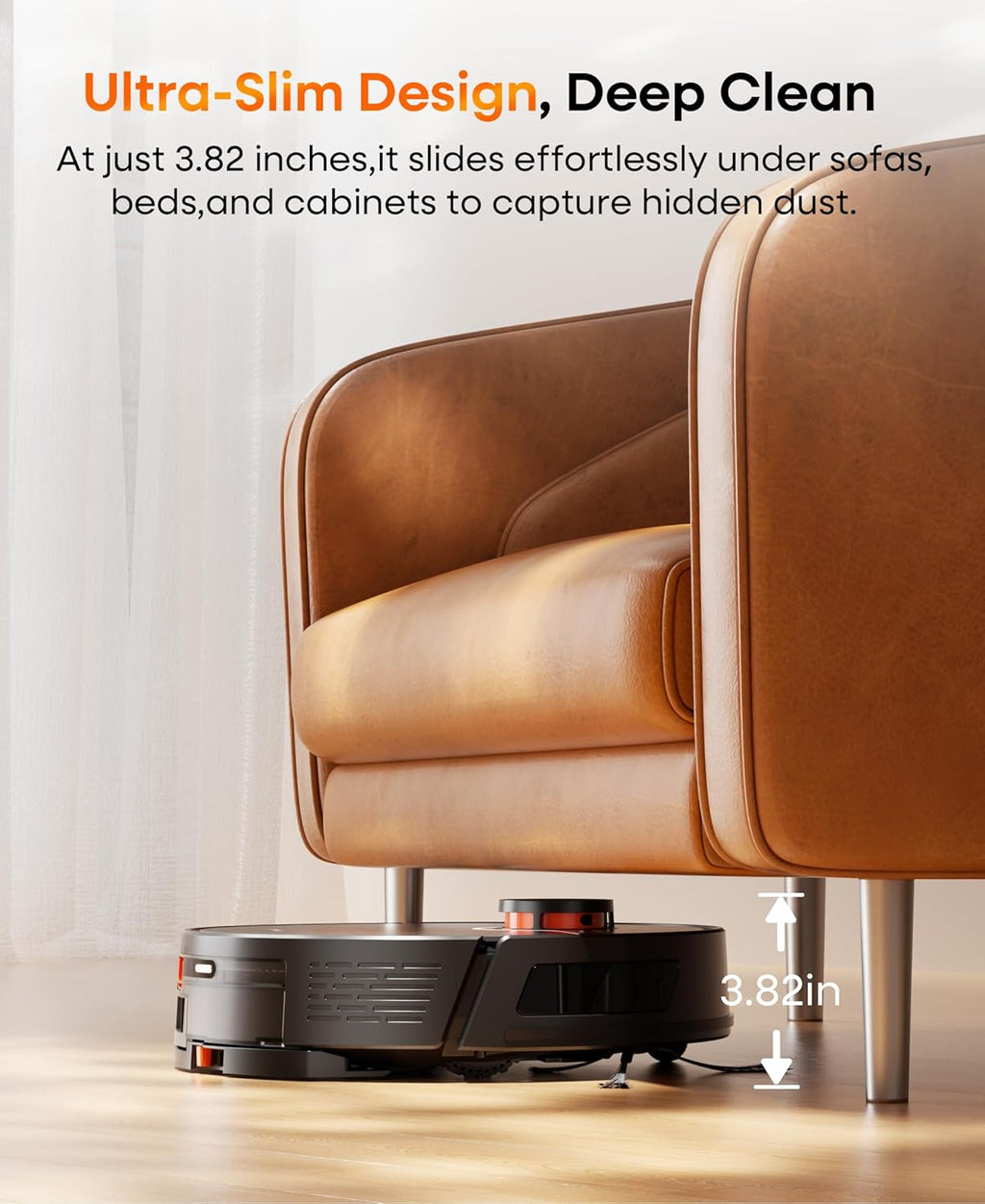 Skiennix Robot Vacuum and Mop Combo - Self-Emptying 7000Pa Cleaner with LiDAR Navigation | 180 Mins Run Time, Home Mapping for Pet Hair and Hard Floors