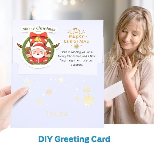 Ohuhu A7 5x7 Blank Brown Kraft Cards and Envelopes 100 Pack + A2 4.25 x 5.5 Blank White Cards and Envelopes 50 Pack