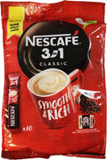 Nescafe Classic Instant Coffee - 3 in 1 Blend | 165g Pack (10 Sticks) for Quick Enjoyment