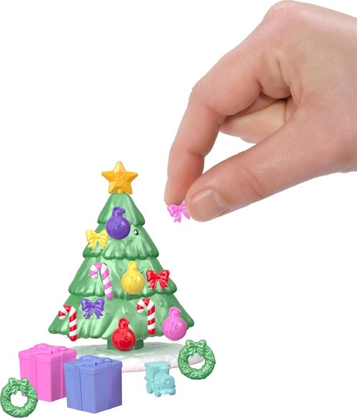 Barbie Mini Land Advent Calendar - 1.5-Inch Dolls & 24 Surprises for Winter Village Playtime