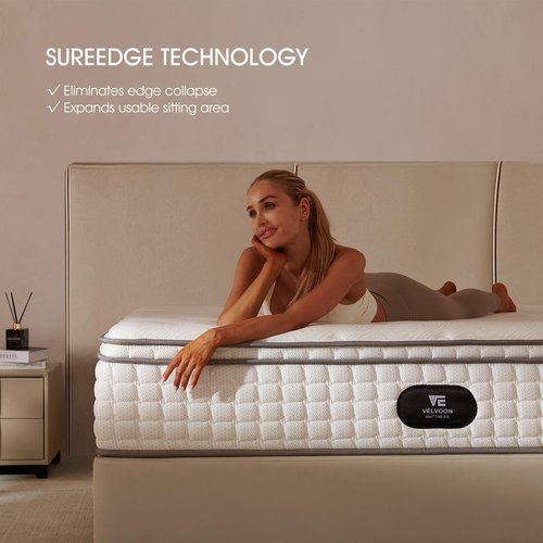 VELVOON Twin Mattress,10 inch Cooling Gel Memory Foam Mattress,Cool Sleep,Pressure Relief with Medium Firm Support,Improves Sleep,CertiPUR-US Certified for Materials,No Fiberglass,Mattress in a Box