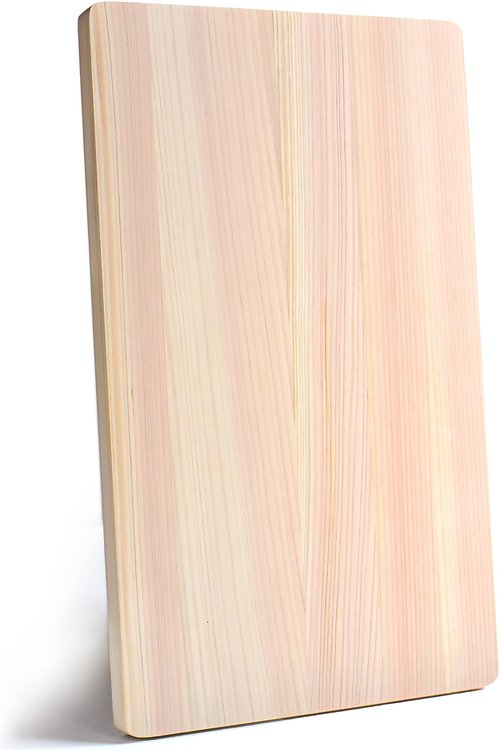 YAMASAN KYOTO UJI Japanese Hinoki Cutting Board - Small - Natural Cypress Wood Cutting Board, Kitchen Chopping Board, High Durability, Made in Japan (14.17×8.66×0.59 inch) (Small)