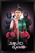 Netflix Squid Game: Season 3 (2025) - Group Wall Poster, 34L" x 22.4W", Black Framed Version