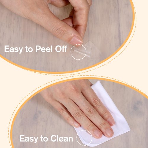Oruola 2pcs Clear Silicone Mat,24 X 20 cm/9.45 X 7.87 in Silicone Mats for Crafts,Silicone Mats for Kitchen Counter,Heat Resistant, Non-Slip, Waterproof, Washable Silicone Sheet