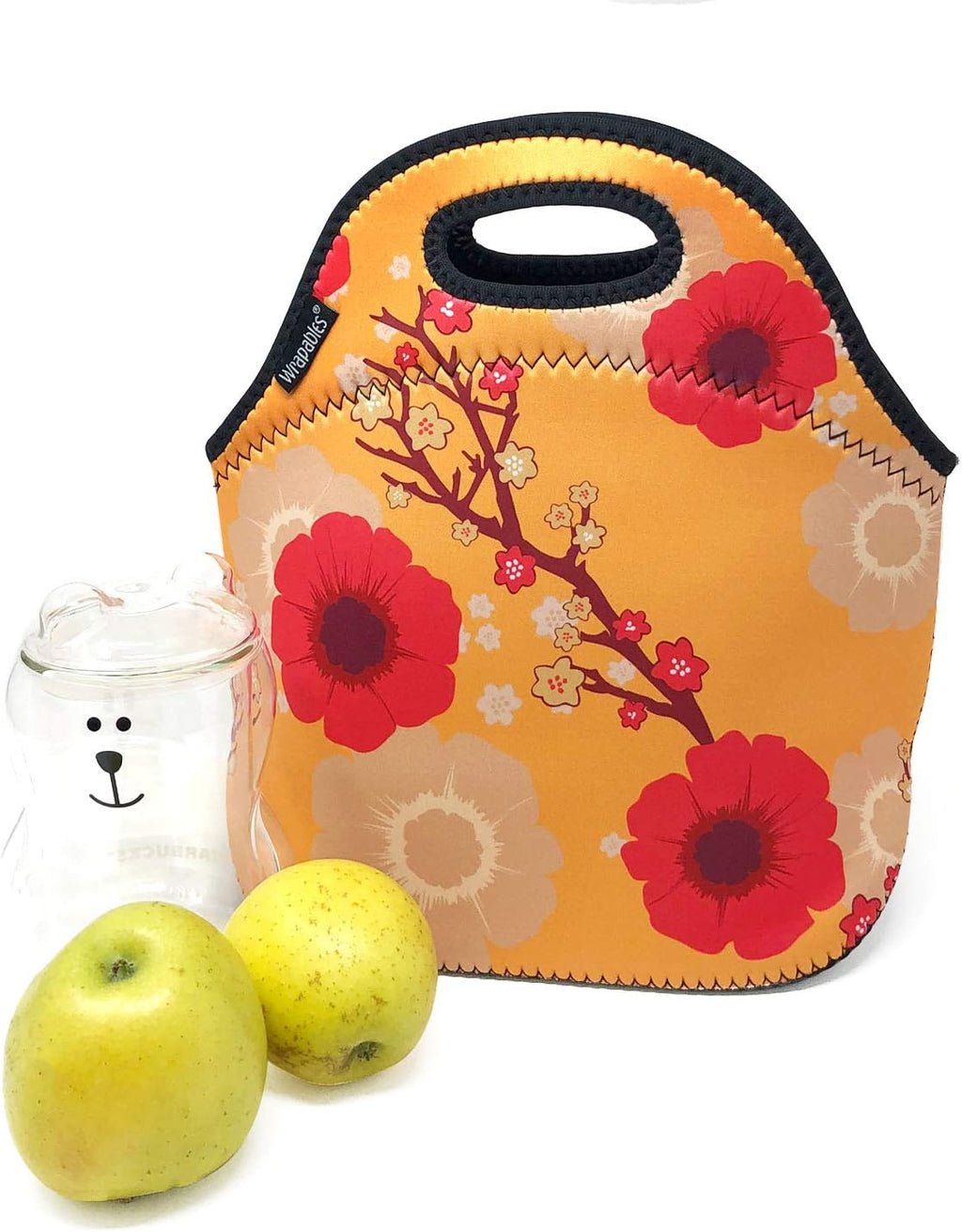 Allydrew Insulated Neoprene Lunch Bag - Stylish Zipper Tote for On-the-Go Meals | Blossoms Light Design