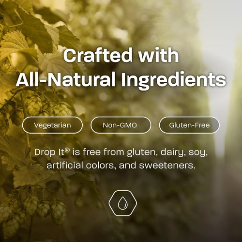Drop It Drops for Your Hops - 10 mL Bottle, 2 Pack - Naturally Reduces Sulfites and Tannins in Any Beer - Portable & Easy to Use - Treats Up to 35-45 Beers Each - USA Made - Vegan Friendly