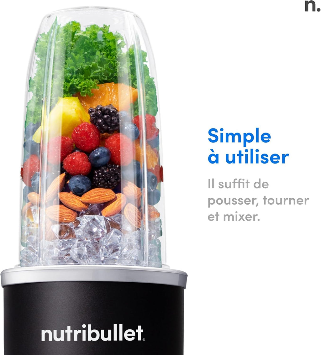 Nutribullet Pro+ Personal Blender - 1200 Watt Power with Pulse Function | Sleek Black Design