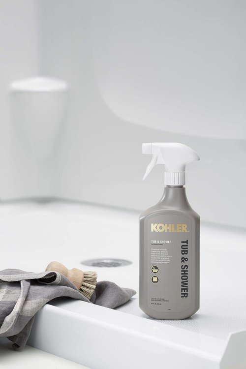 KOHLER K-EC23732-NA Tub and Shower Cleaner, Bathroom Cleaner, Restores Acrylic, Tile, Enameled cast iron, Lithocast, Residue Free, 28 FL Oz