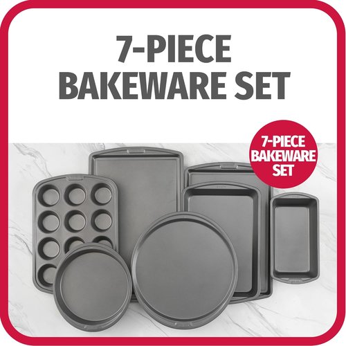 GoodCook Everyday 7-Piece Non-Stick Bakeware Set | Versatile Baking Pans for All Your Needs