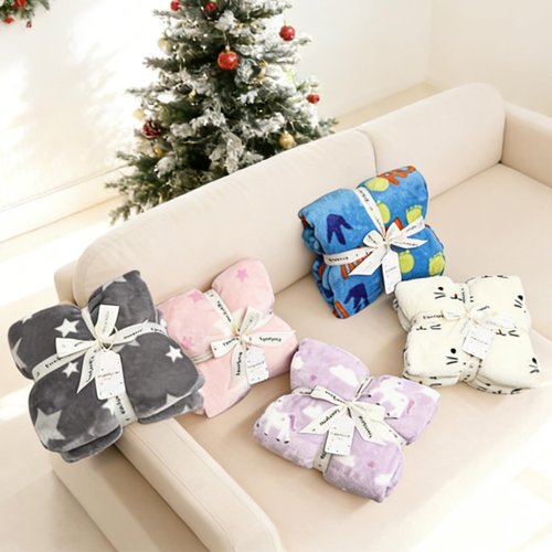 VigorSpring Soft Kids Blanket for Boys - 50"x60",Cozy Grey Star Printed Plush Fleece Throw Blankets,Perfect for Christmas Halloween Birthday Easter Valentines Gifts