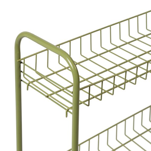 Honey-Can-Do Honey Can Do 3 Tier Rolling Household Cart, Olive CRT-09137 Olive