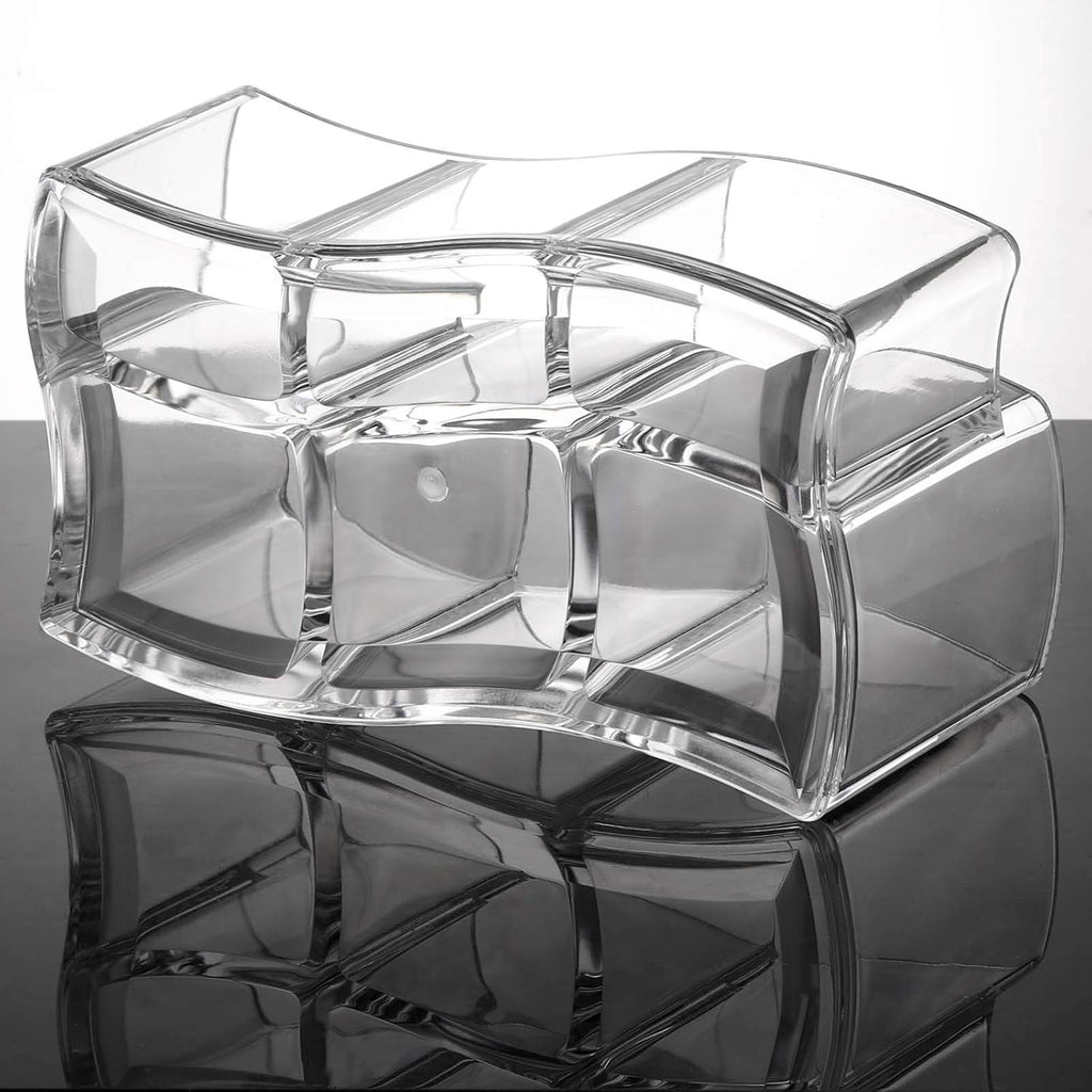 Tbestmax Acrylic Makeup Brush Holder - 6 Slot Organizer for Clear Eyebrow Pens & Cosmetics Storage
