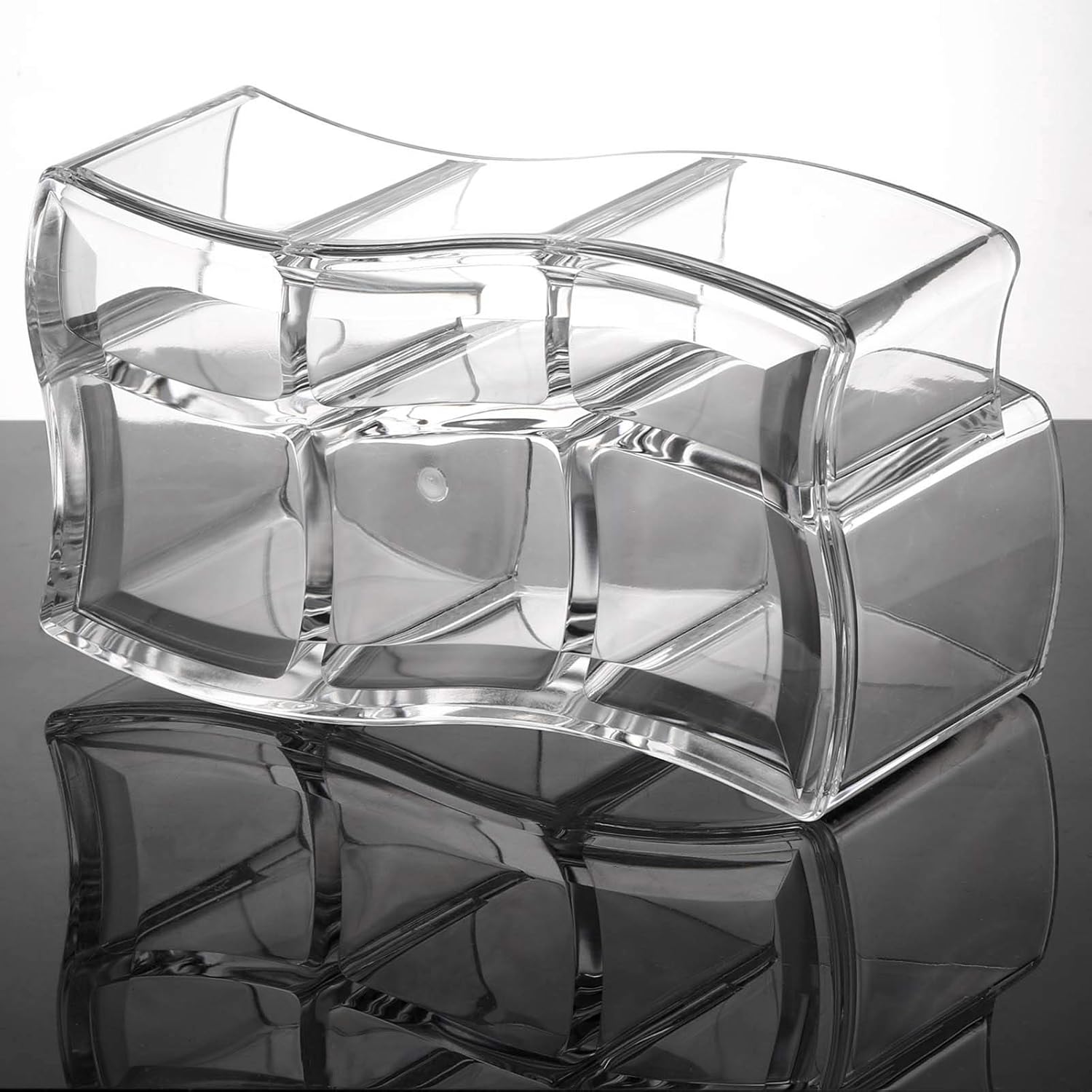 Tbestmax Acrylic Makeup Brush Holder - 6 Slot Organizer for Clear Eyebrow Pens & Cosmetics Storage
