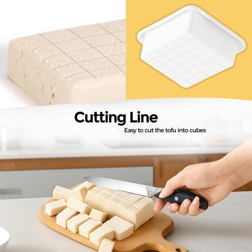 Tofu Press - Tofu Press Dishwasher Safe for Easily Pressing Out Water from Organic Silken Soft Tofu and Extra Firm Tofu - BPA Free