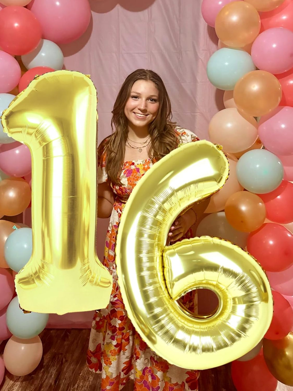 Number Balloons - 40 Inch Light Gold 1 Balloon for 1st Birthday Party Decorations & Baby Showers