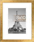 Upsimples 8x10 Picture Frame - Versatile Display for 5x7 or 8x10 Photos | Bronze Finish, 1 Pack