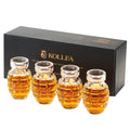 Kollea Grenade Shaped Shot Glass Set, Funny Shot Cups with Heavy Base for Whiskey, Tequila, Vodka, Liquor, 21st Birthday Gifts for Men Dad, Military Men Cave Decor, 3.7 Oz Bartender, 4 Pcs, Christmas