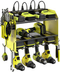 CCCEI Modular Power Tool Organizer - Wall Mount Charging Station & Heavy Duty Rack | Green, 1 Pack