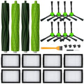 18 Pack Replacement Parts Accessories Compatible for iRobot Roomba i3 i3+ i7 i7+ i4 i6 i6+i8 i8+/Plus E5 E6 E7 J7 i5+j5+ I,E &J Series Vacuum Cleaner 2 Set of Roller Brush & 8 Filters & 8 Side Brushes