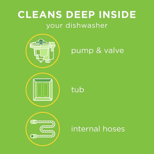 Affresh Dishwasher Cleaner - Eliminates Odors & Bacteria | 6 Tablets for 6-Month Supply