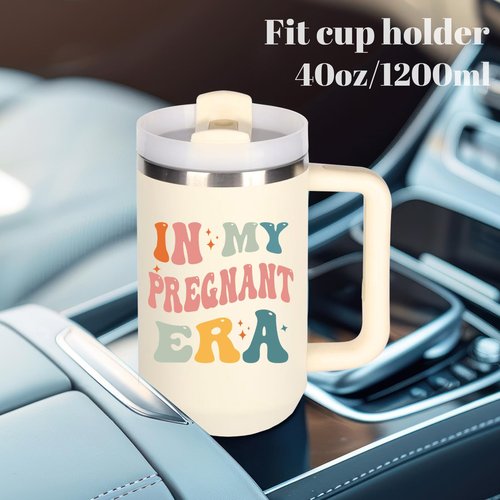 momocici Pregnancy Cup Tumblers Gifts.40oz In My Pregnant Era Tumbler with Handle.Pregnancy Gift.Pregnancy Cups.Pregnancy Tumbler.40oz mom to be New Mom First Time Mom Gifts for Pregnant Women.