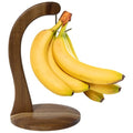 Totally Bamboo Rock & Branch Acacia Wood Banana Holder, Wooden Banana Hanger Stand with Metal Hook