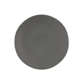 Fortessa Vitraluxe Dinnerware Heirloom Matte Finish Dinner Plate 10.75-Inch, Charcoal, Set of 4