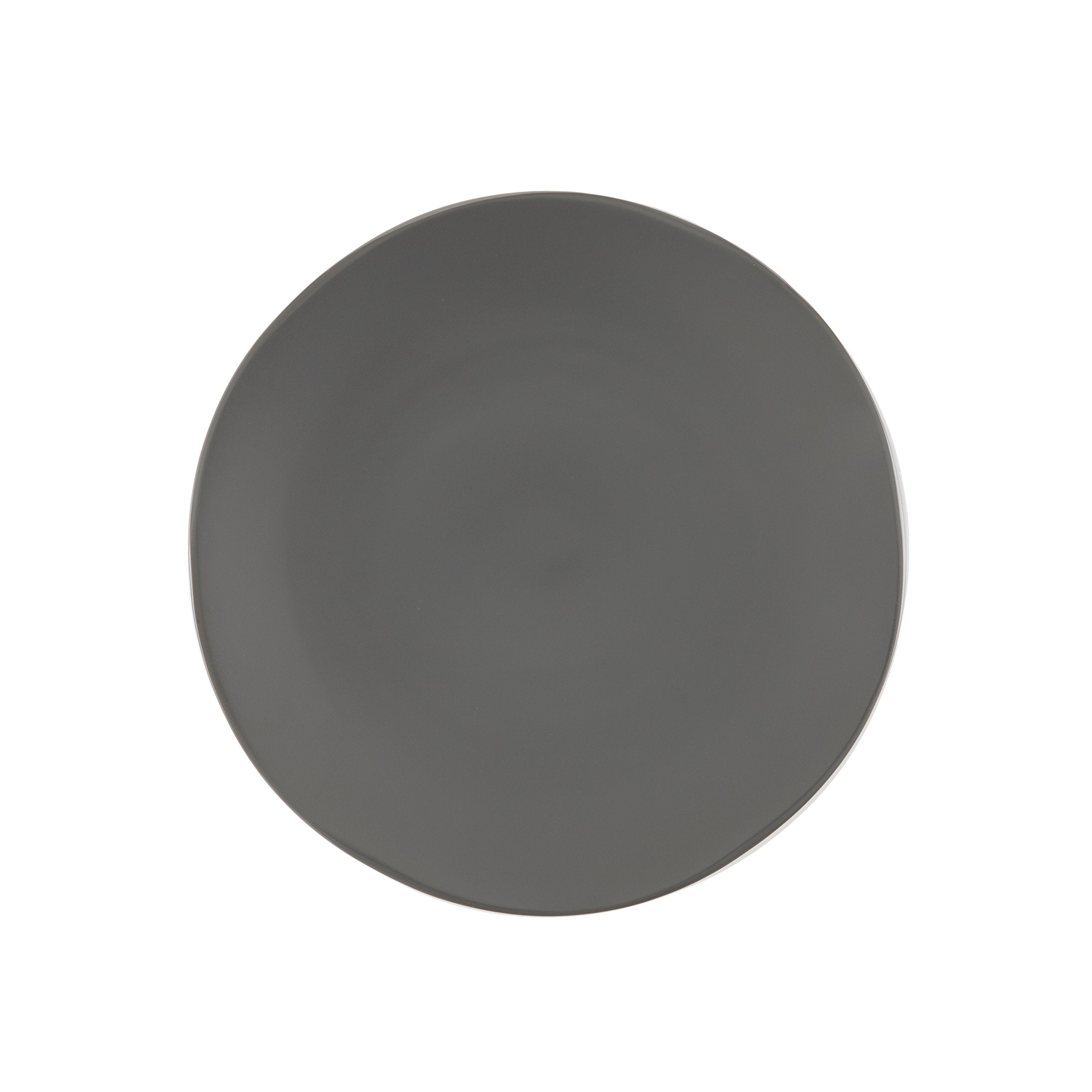 Fortessa Vitraluxe Dinnerware Heirloom Matte Finish Dinner Plate 10.75-Inch, Charcoal, Set of 4