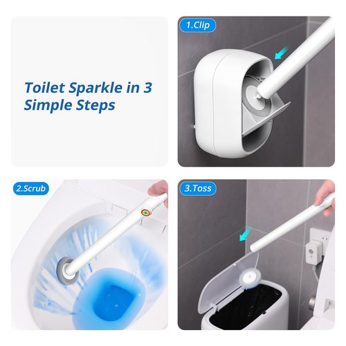 TidyTale 36 Count Disposable Toilet Brush Refill Pads