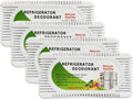 Skiennix Refrigerator Deodorizer - 4 Pack Activated Carbon Odor Eliminator & Moisture Absorber
